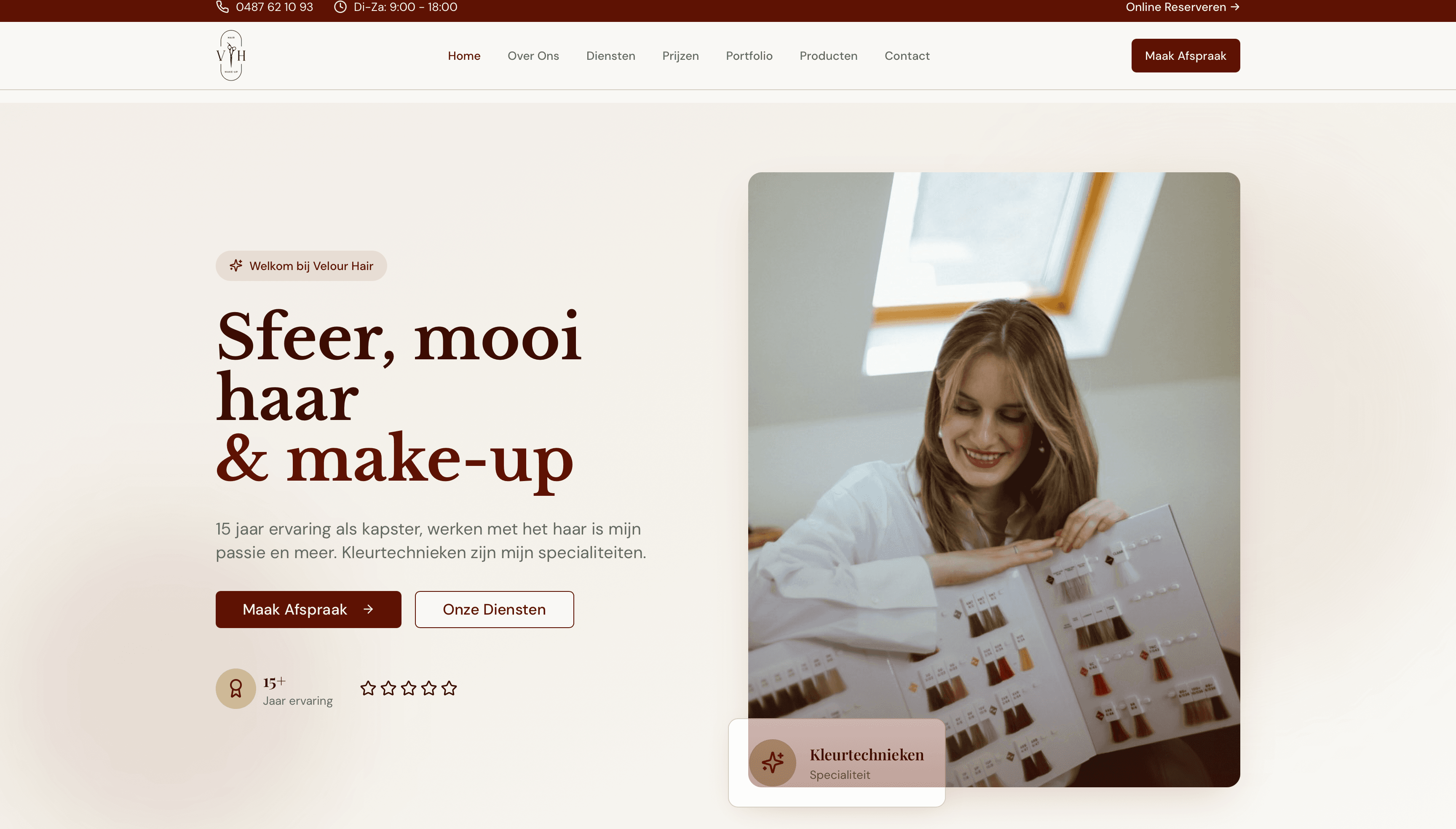 Velour Hair home page